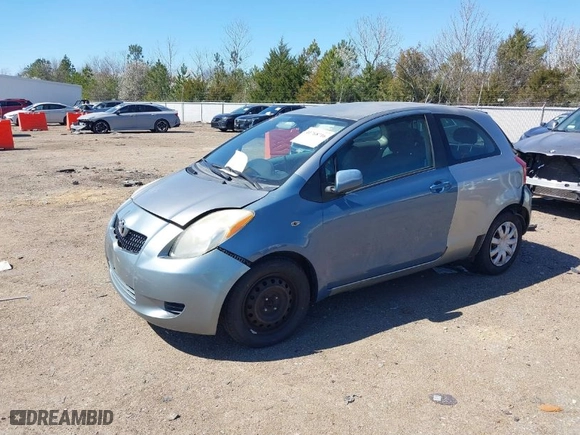 2007 Toyota Yaris with VIN JTDJT923875124537, listed as a IAAI auction lot 41768716 with 281,065 mi miles. Bid and sale history available at carsss.com. Image 2.
