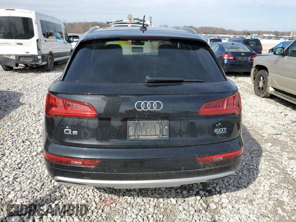 2018 Audi Q5 Premium Plus with VIN WA1BNAFY5J2168083, listed as a Copart auction lot 50024735 with 0 mi miles and Clean Title. Bid and sale history available at carsss.com. Image 6.