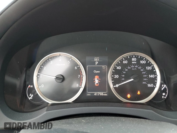 2014 Lexus IS with VIN JTHBF1D23E5019594, listed as a Copart auction lot 53524395 with 41,798 mi miles and Salvage Title. Bid and sale history available at carsss.com. Image 9.