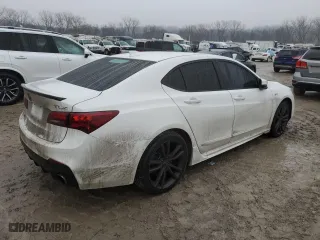 2018 Acura TLX w/A-SPEC Pkg with VIN 19UUB2F6XJA013287, listed as a Copart auction lot 43342875 with 0 mi miles and Salvage Title. Bid and sale history available at carsss.com. Image 3.