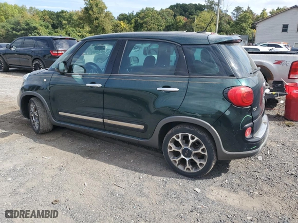 2014 FIAT 500L Trekking with VIN ZFBCFADH0EZ023382, listed as a Copart auction lot 70666344 with 126,097 mi miles and Salvage Title. Bid and sale history available at carsss.com. Image 2.