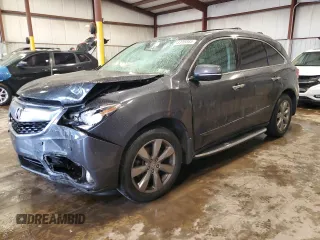 2016 Acura MDX Advance with VIN 5FRYD4H90GB017117, listed as a Copart auction lot 58306865 with 130,673 mi miles and Salvage title. Bid and sale history available at DreamBid. Image 1.