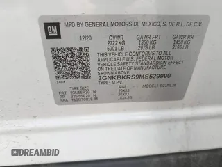 2021 Chevrolet Blazer RS с VIN 3GNKBKRS9MS529990, выставлен на аукционе IAAI как лот 42440982 с пробегом 51 701 миль миль и . История ставок и продаж доступна на DreamBid. Изображение 9.