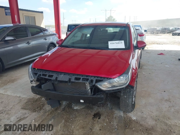 2021 Hyundai Accent SE with VIN 3KPC24A69ME131233, listed as a IAAI auction lot 41676819 with 88,476 mi miles and . Bid and sale history available at DreamBid. Image 6.