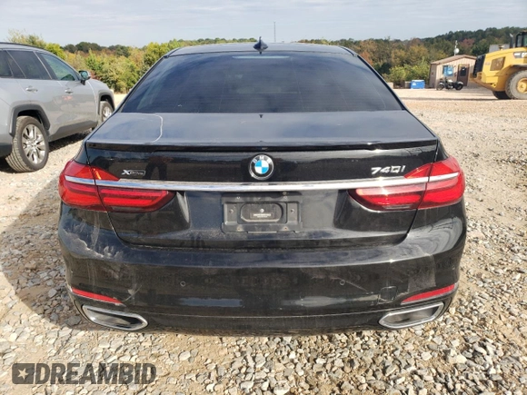 2018 BMW 7 Series 740i xDrive with VIN WBA7E4C5XJGV24003, listed as a Copart auction lot 71395443 with 63,558 mi miles. Bid and sale history available at carsss.com. Image 6.