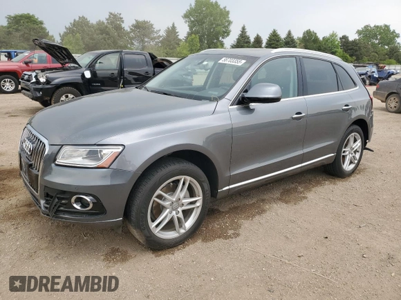 2016 Audi Q5 Premium Plus with VIN WA1L2AFP5GA053339, listed as a Copart auction lot 58703355 with 69,429 mi miles and Salvage title. Bid and sale history available at DreamBid. Image 1.