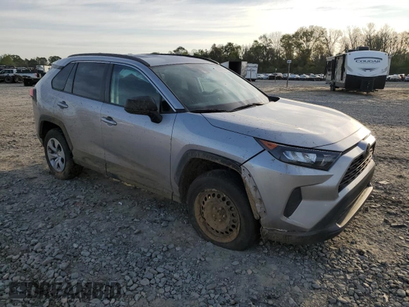 2020 Toyota RAV4 LE with VIN 2T3H1RFV6LC049907, listed as a Copart auction lot 50608605 with 45,296 mi miles and Salvage Title. Bid and sale history available at carsss.com. Image 4.