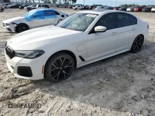 2021 BMW 5 Series 530e with VIN WBA13AG05MCF36132, listed as a Copart auction lot 46461545 with 77,898 mi miles and Salvage title. Bid and sale history available at DreamBid. Image 1.