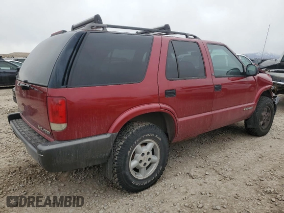 1995 Chevrolet Blazer with VIN 1GNDT13W2S2236856, listed as a Copart auction lot 47813165 with 862,143 mi miles and Salvage title. Bid and sale history available at DreamBid. Image 3.