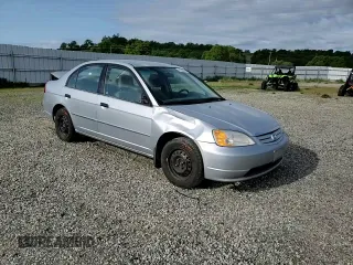 2001 Honda Civic LX with VIN JHMES15501S001759, listed as a Copart auction lot 51538465 with 312,818 mi miles and Salvage Title. Bid and sale history available at carsss.com. Image 10.