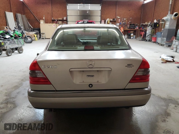 1995 Mercedes-Benz C with VIN WDBHA28E8SF115598, listed as a Copart auction lot 50145195 with 129,134 mi miles and Clean Title. Bid and sale history available at carsss.com. Image 6.