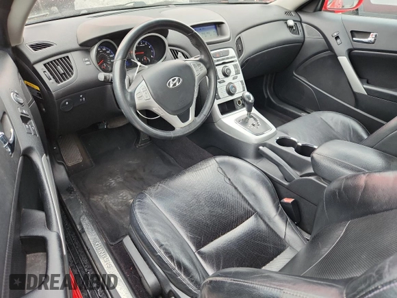 2010 Hyundai Genesis Coupe Grand Touring with VIN KMHHU6KH8AU004641, listed as a Copart auction lot 62854555 with 91,337 mi miles and Clean title. Bid and sale history available at DreamBid. Image 8.