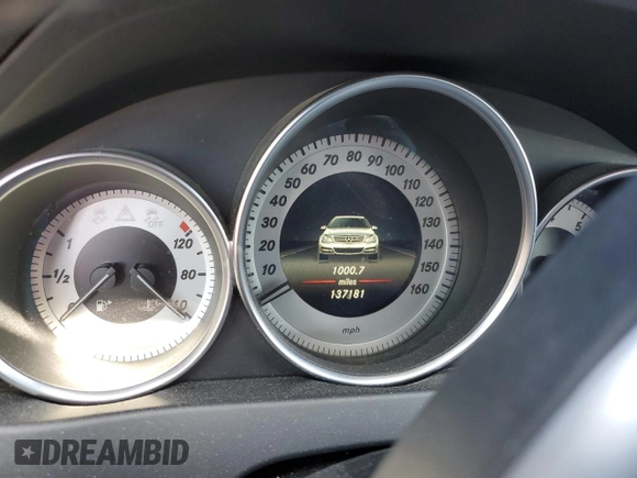 2014 Mercedes-Benz C 300 Sport with VIN WDDGF8AB8EA947600, listed as a Copart auction lot 51289455 with 137,181 mi miles and Salvage Title. Bid and sale history available at DreamBid. Image 9.