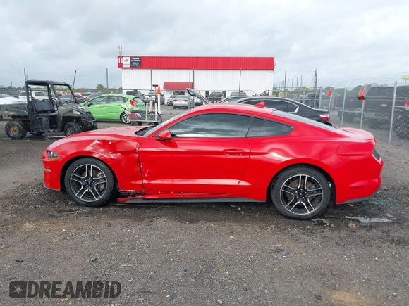 2022 Ford Mustang EcoBoost with VIN 1FA6P8TH4N5102519, listed as a IAAI auction lot 41922347 with 49,454 mi miles. Bid and sale history available at carsss.com. Image 14.