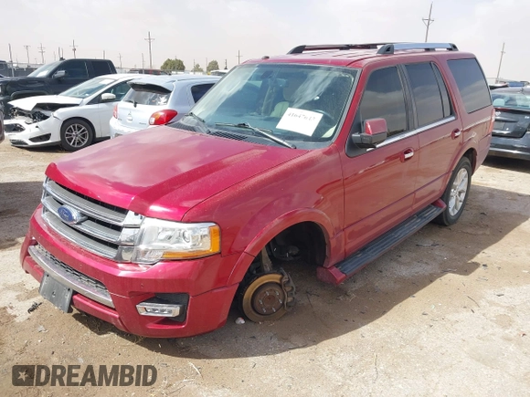 2016 Ford Expedition Limited with VIN 1FMJU1KT5GEF07362, listed as a IAAI auction lot 41647643 with 208,133 mi miles and . Bid and sale history available at DreamBid. Image 18.