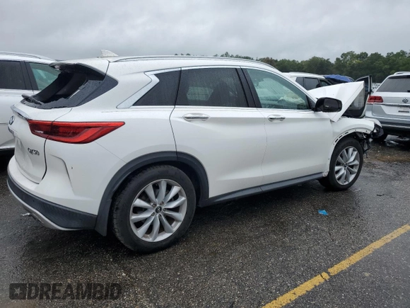 2019 Infiniti QX50 Luxe with VIN 3PCAJ5M37KF103536, listed as a Copart auction lot 78930644 with 48,133 mi miles and Non Repairable. Bid and sale history available at DreamBid. Image 3.
