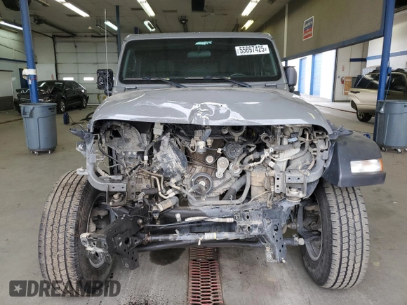 2021 Jeep Wrangler Unlimited Sport S with VIN 1C4HJXDN0MW616430, listed as a Copart auction lot 55697425 with 84,109 mi miles and Salvage title. Bid and sale history available at DreamBid. Image 5.