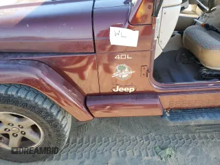 2001 Jeep Wrangler Sahara with VIN 1J4FA59S61P335016, listed as a Copart auction lot 83019614 with 0 mi miles and Salvage Title. Bid and sale history available at carsss.com. Image 13.