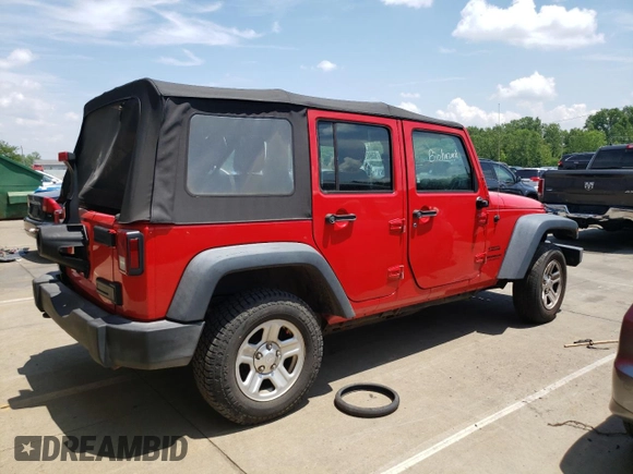 2016 Jeep Wrangler Unlimited Sport with VIN 1C4BJWDG9GL302542, listed as a Copart auction lot 63942405 with 174,632 mi miles and Clean title. Bid and sale history available at DreamBid. Image 3.