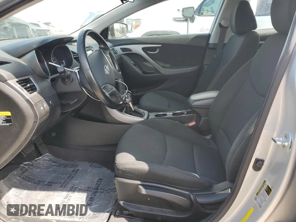 2015 Hyundai Elantra SE with VIN 5NPDH4AE8FH639606, listed as a Copart auction lot 55970335 with 87,714 mi miles and Salvage title. Bid and sale history available at DreamBid. Image 7.