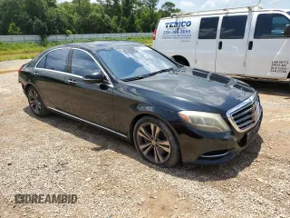 2014 Mercedes-Benz S 550 with VIN WDDUG8FB2EA049356, listed as a Copart auction lot 61553375 with 185,553 mi miles and Salvage title. Bid and sale history available at DreamBid. Image 4.