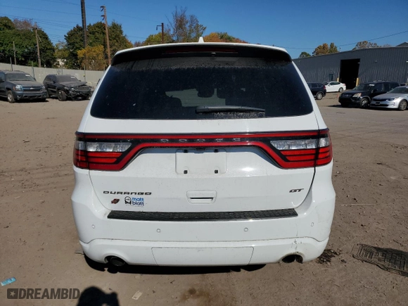 2022 Dodge Durango GT Plus with VIN 1C4RDJDG3NC219890, listed as a Copart auction lot 76317384 with 53,348 mi miles and Salvage Title. Bid and sale history available at carsss.com. Image 6.