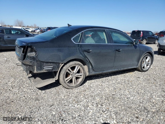 2014 Volkswagen Passat SE w/Sunroof with VIN 1VWBS7A35EC100618, listed as a Copart auction lot 41745275 with 130,243 mi miles and Salvage Title. Bid and sale history available at carsss.com. Image 3.