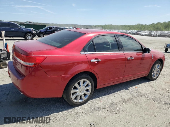 2010 Lincoln MKZ with VIN 3LNHL2GC4AR755624, listed as a Copart auction lot 53716375 with 89,788 mi miles and Clean Title. Bid and sale history available at DreamBid. Image 3.