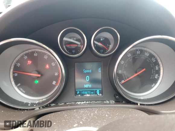 2012 Buick Regal Turbo Premium 1 with VIN 2G4GS5EV3C9215498, listed as a Copart auction lot 55555485 with 159,870 mi miles and Salvage title. Bid and sale history available at DreamBid. Image 9.