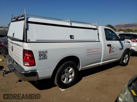 2015 Ram 1500 Tradesman with VIN 3C6JR6DG9FG596080, listed as a Copart auction lot 74025904 with 180,789 mi miles and Salvage title. Bid and sale history available at DreamBid. Image 3.