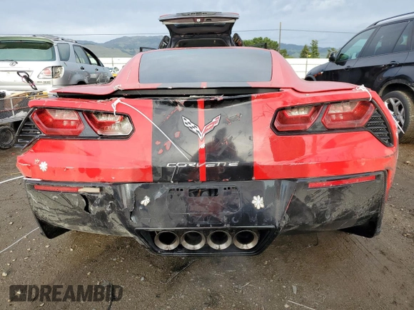 2015 Chevrolet Corvette 3LT with VIN 1G1YF2D79F5103863, listed as a Copart auction lot 47881365 with 46,411 mi miles and Salvage Title. Bid and sale history available at carsss.com. Image 6.