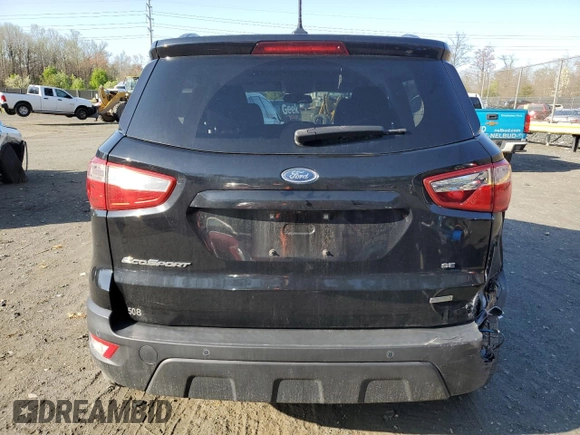 2018 Ford EcoSport SE with VIN MAJ3P1TE4JC201718, listed as a Copart auction lot 50917485 with 88,047 mi miles and Salvage Title. Bid and sale history available at DreamBid. Image 6.