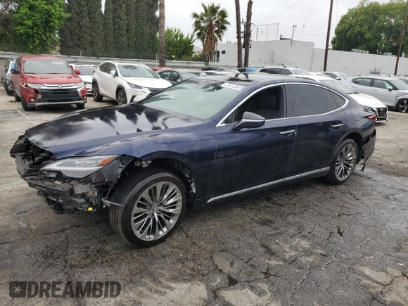 2023 Lexus LS with VIN JTHD51FFXP5018375, listed as a Copart auction lot 52004195 with Not Provided miles and Clean Title. Bid and sale history available at carsss.com. Image 1.