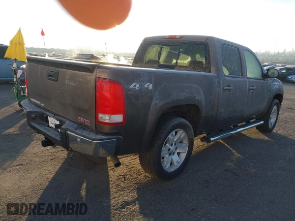 2008 GMC Sierra 1500 SLE1 with VIN 2GTEK13M581217452, listed as a IAAI auction lot 41394439 with 156,004 mi miles. Bid and sale history available at carsss.com. Image 4.