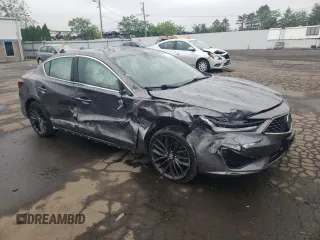2021 Acura ILX Premium with VIN 19UDE2F81MA006340, listed as a Copart auction lot 60345715 with 106,799 mi miles and Salvage title. Bid and sale history available at DreamBid. Image 4.