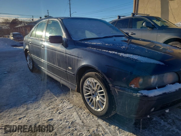 2002 BMW 5 Series 530iA with VIN WBADT63462CH94756, listed as a Copart auction lot 89168185 with 227,360 mi miles and Clean Title. Bid and sale history available at carsss.com. Image 1.