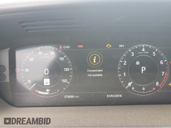 2019 Land Rover Range Rover Sport HSE with VIN SALWR2RV8KA837370, listed as a Copart auction lot 53947125 with 78,688 mi miles and Salvage title. Bid and sale history available at DreamBid. Image 9.