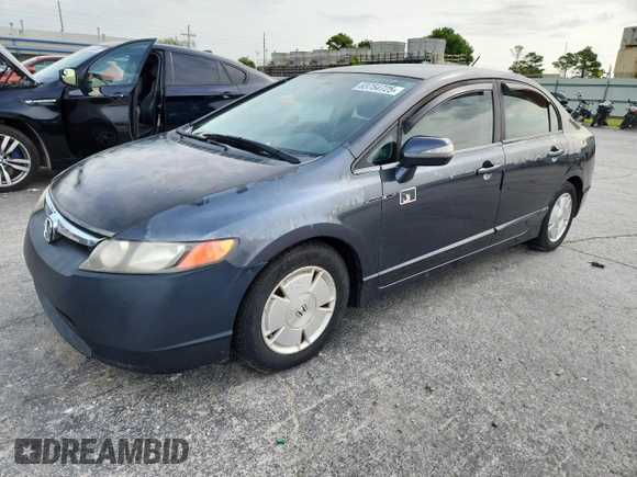 2007 Honda Civic with VIN JHMFA36277S001807, listed as a Copart auction lot 63754725 with 278,095 mi miles and Clean title. Bid and sale history available at DreamBid. Image 1.