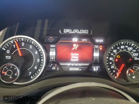 2024 Ram 1500 Lone Star with VIN 1C6SRFFTXRN124870, listed as a Copart auction lot 83383294 with 1,065 mi miles and Clean title. Bid and sale history available at DreamBid. Image 9.