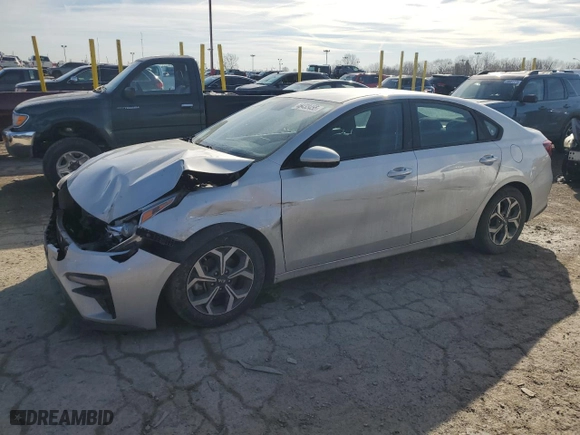 2021 Kia Forte LXS with VIN 3KPF24ADXME378045, listed as a Copart auction lot 46433455 with 58,346 mi miles and Salvage Title. Bid and sale history available at carsss.com. Image 1.
