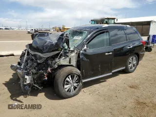 2020 Nissan Pathfinder S z VIN 5N1DR2AM2LC642044, wystawiony jako Copart lot #54240045 z przebiegiem 36 484 mil mil oraz Szkoda całkowita • Salvage title. Historia ofert i sprzedaży dostępna na DreamBid. Obrazek 1.