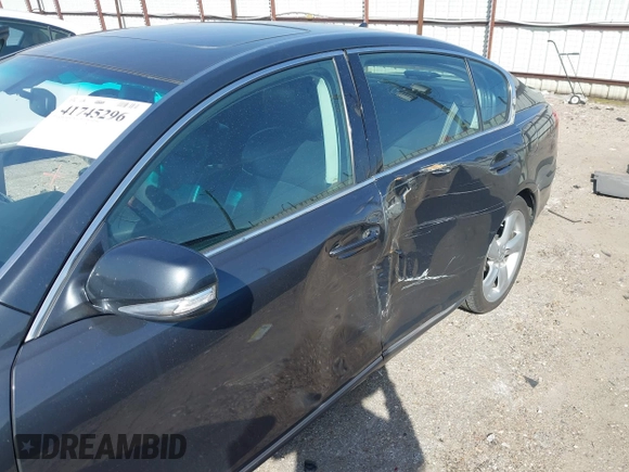 2008 Lexus GS 350 with VIN JTHBE96S280029162, listed as a IAAI auction lot 41745296 with 195,607 mi miles. Bid and sale history available at carsss.com. Image 6.