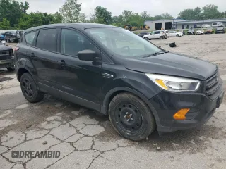 2017 Ford Escape S with VIN 1FMCU0F75HUB71106, listed as a Copart auction lot 60162455 with 61,645 mi miles and Salvage title. Bid and sale history available at DreamBid. Image 4.