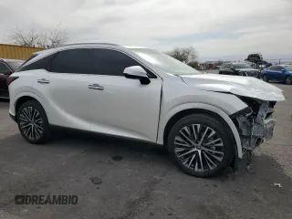2024 Lexus RX 350 with VIN JTJCHMAAXR2015902, listed as a Copart auction lot 50845955 with 9,480 mi miles and Salvage title. Bid and sale history available at DreamBid. Image 4.