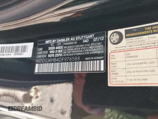 2013 Mercedes-Benz C 250 with VIN WDDGJ4HB4DF976588, listed as a IAAI auction lot 42339669 with 130,445 mi miles and . Bid and sale history available at DreamBid. Image 9.