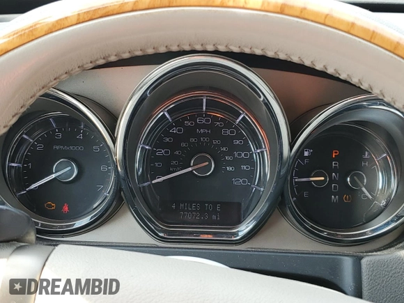 2012 Lincoln MKT EcoBoost with VIN 2LMHJ5AT4CBL53611, listed as a Copart auction lot 46493425 with 77,072 mi miles and Salvage Title. Bid and sale history available at DreamBid. Image 9.