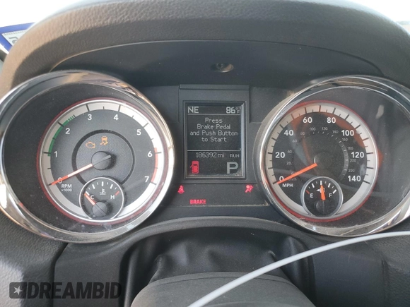 2012 Dodge Durango Citadel with VIN 1C4SDHET0CC130328, listed as a Copart auction lot 74730864 with 186,392 mi miles and Salvage title. Bid and sale history available at DreamBid. Image 9.