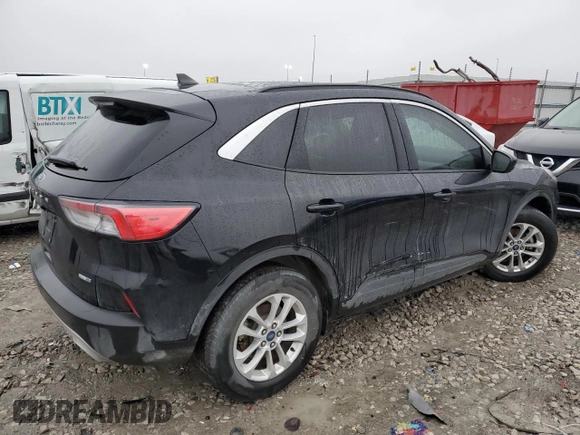 2020 Ford Escape SE with VIN 1FMCU9G69LUC20553, listed as a Copart auction lot 43860345 with 53,466 mi miles and Salvage Title. Bid and sale history available at carsss.com. Image 3.