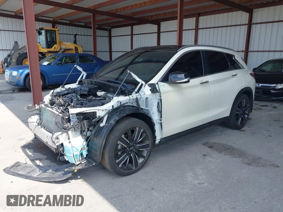 2021 Infiniti QX50 Luxe with VIN 3PCAJ5BA2MF112939, listed as a IAAI auction lot 42191494 with 25,076 mi miles and . Bid and sale history available at DreamBid. Image 19.