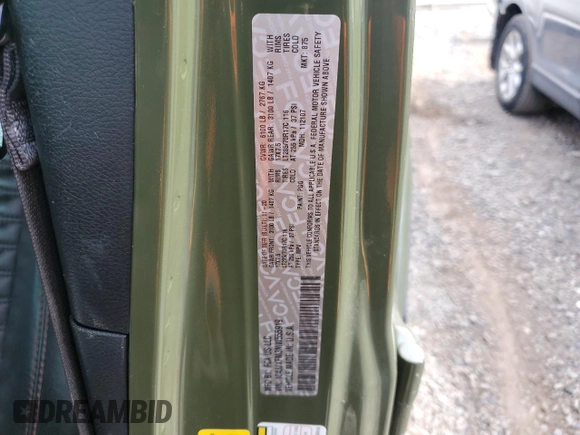 2021 Jeep Wrangler Unlimited Rubicon with VIN 1C4JJXFM3MW555919, listed as a Copart auction lot 54319775 with 51,188 mi miles and Salvage title. Bid and sale history available at DreamBid. Image 13.